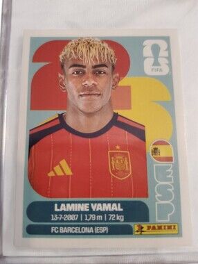 Panini World Cup 2026 Lamine Yamal Debutant Barcelona Spain Sticker